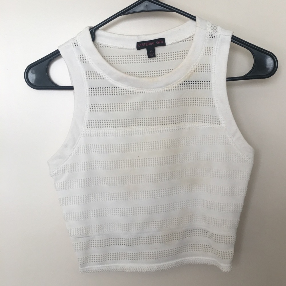 White crop top